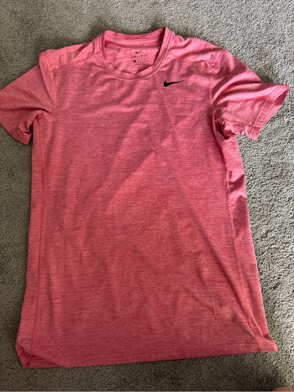 Nike Pink Heather Dri-FIT Short Sleeve Tee